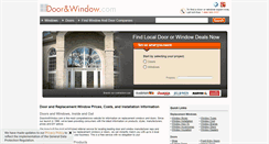 Desktop Screenshot of doorandwindow.com
