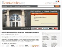 Tablet Screenshot of doorandwindow.com